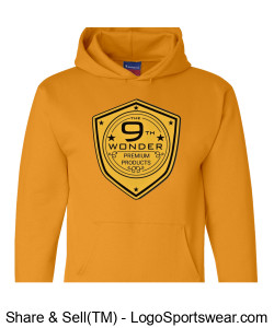 Seen And Not Heard - Champion Adult 9 oz. Double Dry Eco Hooded Sweatshirt Design Zoom
