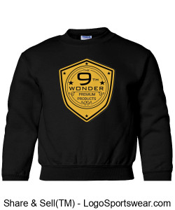 Protect the Shield - Gildan Youth Heavy Blend Crew Sweatshirt Design Zoom
