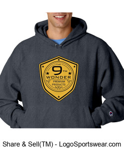 Classic Relaxed - Champion Adult Reverse Weave Hooded Pullover Sweatshirt Design Zoom