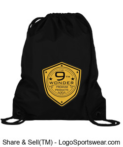 9th Wonder Premium Products Signature Drawstring Bag Design Zoom